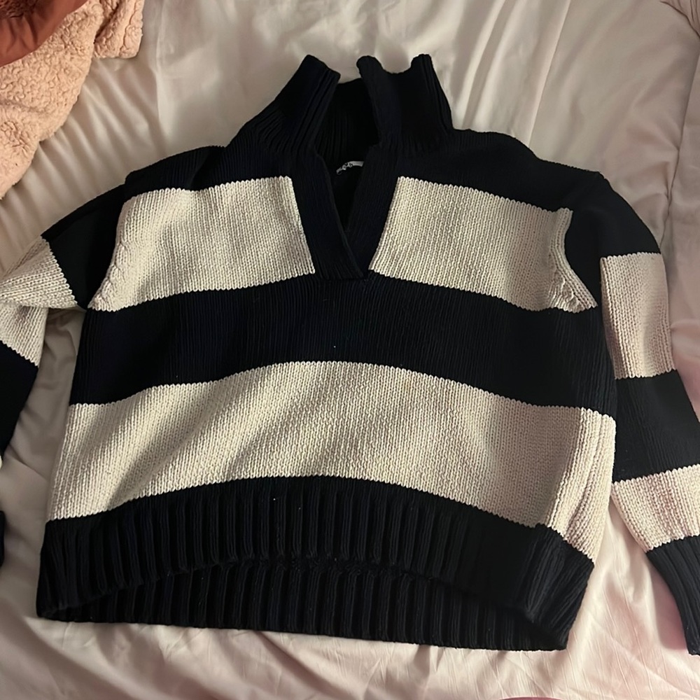 Zara striped rugby sweater